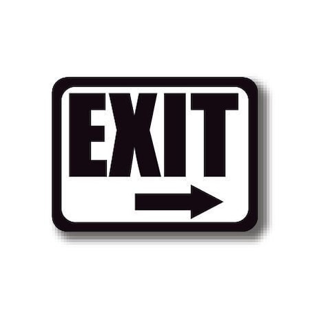 Ergomat 30in x 21in RECTANGLE SIGNS - Exit DSV-SIGN 630 #2192 -UEN